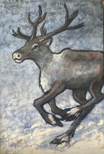 Load image into Gallery viewer, Running Reindeer Triptych (located in Finland)